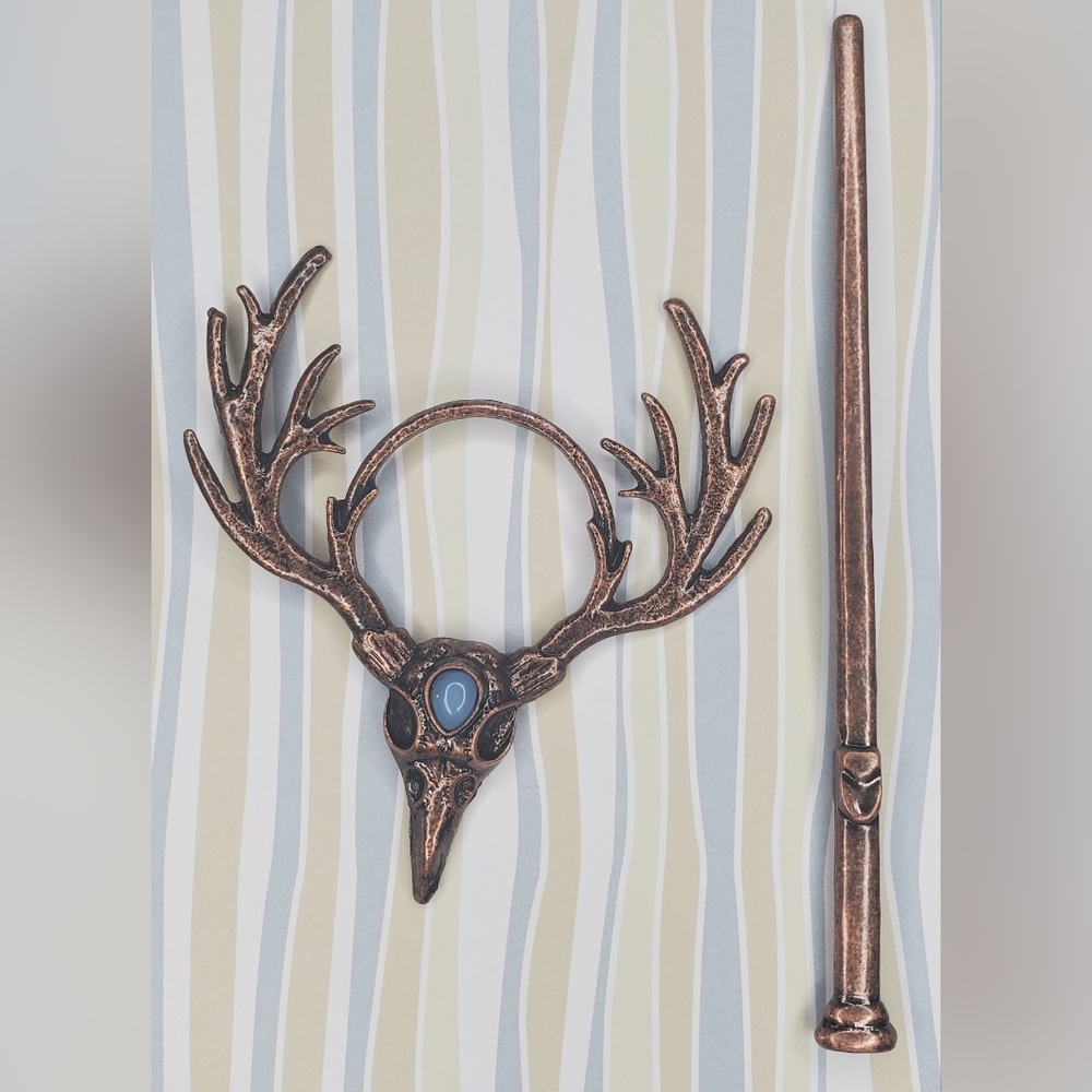 New Gothic Style Raven Skull Hairpin
